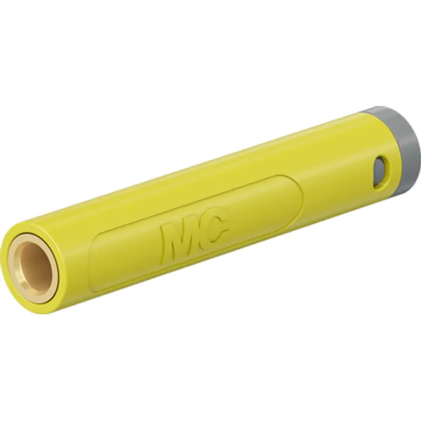 4 mm socket, crimp connection, 1.0 mm², mounting Ø 8 mm, yellow, 64.2063-24 image 1