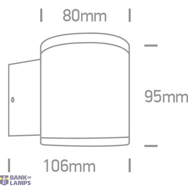 GREY COB 6W WW IP54 100-240V image 2