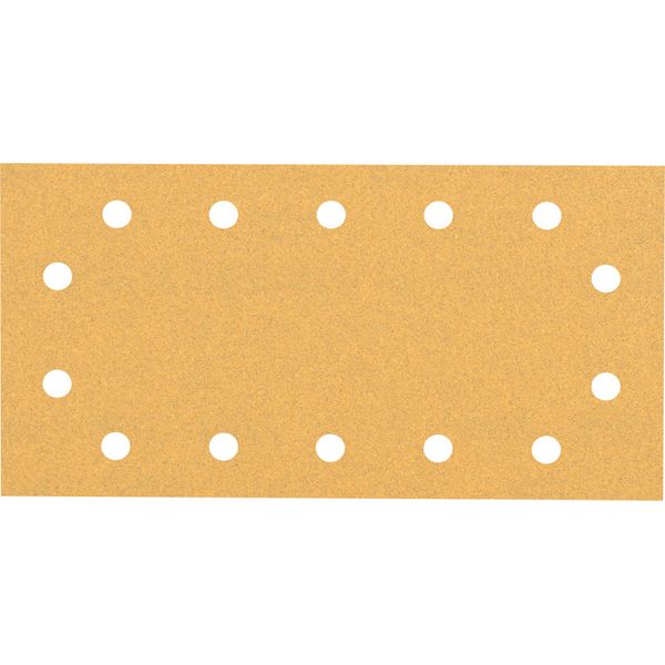 EXPERT C47 Sandpaper with 14 holes for Orbital Sanders 115 x 23 mm, G 1 5-pc image 1