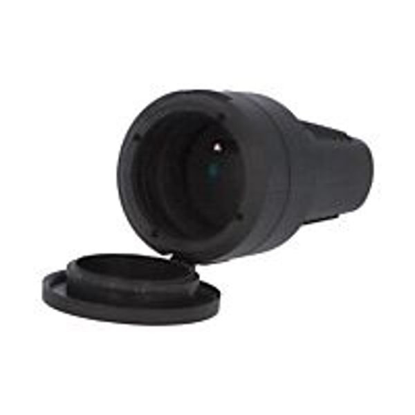Clutch 2109 IP44, 250V/16A, RUBBER, black image 1
