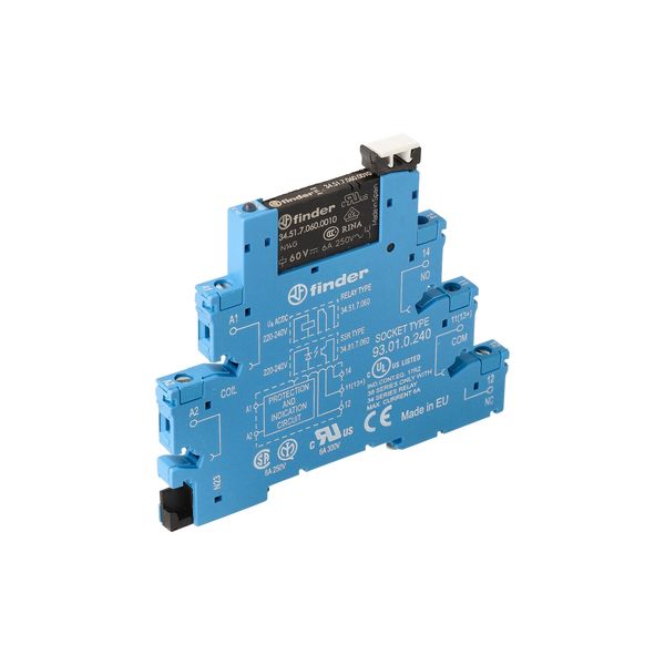 Rel. interface EMR screw 6,2mm.1CO 6A/230...240VUC, AgNi (38.51.0.240.0060) image 5