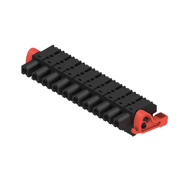 PCB plug-in connector, female plug, 7.62 mm, Number of poles: 10, 180°, PUSH IN with actuator, Clamping range, max. : 2.5 mm², Box image 2