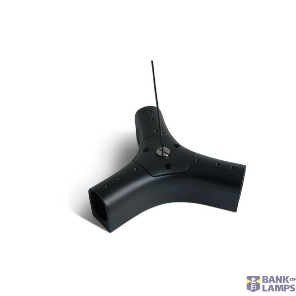 42004PK/B BLACK P&P SUSPENDED/SURFACE Y-CONNECTOR IP20 image 1