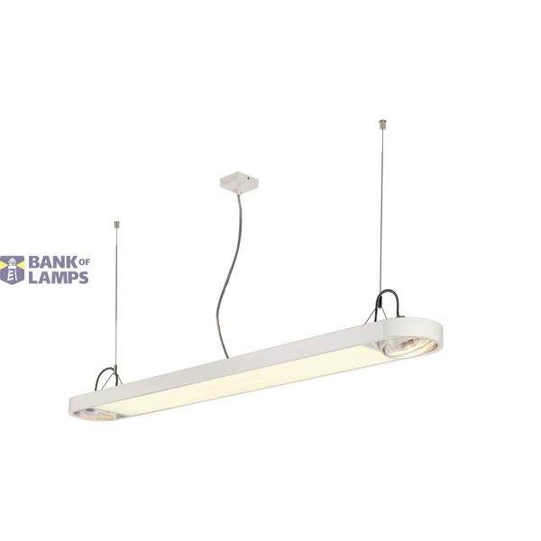 AIXLIGHT R Office T5 2x39W + GU10 max. 2x75W, round, white image 3