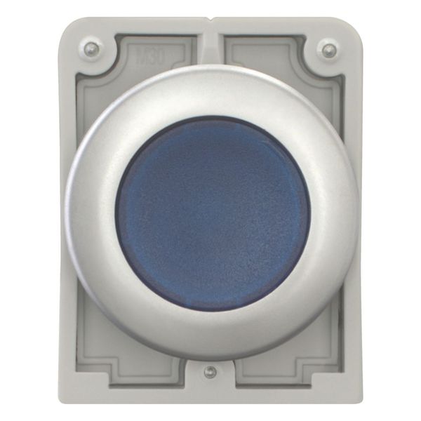 M30C-FDRL-B Illuminated pushbutton actuator, RMQ-Titan, Flat, maintained, Blue, Blank, Metal bezel image 10