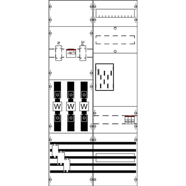 WF27KB21 7RE 2FB complete panel according to FNN In100 A with BKE-I image 1