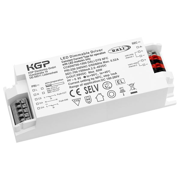 CC60W700-1500 DALI DT8 NFC image 1