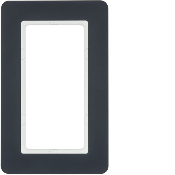 Frame with large cut-out, Q.7 , anthracite velvety, lacquered image 1