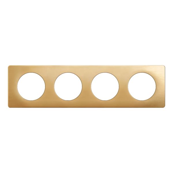 PLATE 4 GANG SATIN BRASS image 6