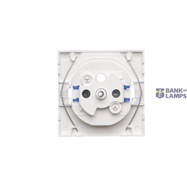 Double two-way switch with backlight light without symbol, 10AX, white matt image 1
