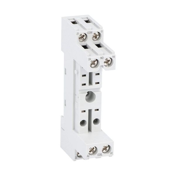 Socket for relay for fitting on DIN rail or screws, screw terminals image 1