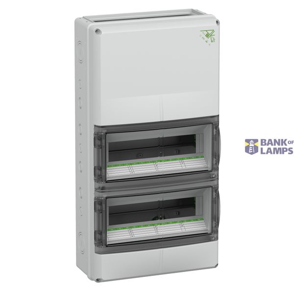 Small distributions boards, Type of protection IP65, Impact strength IK08, Protection class II, Un 400V DC, UL, DLG, UL-EU, VDE, Halogen free image 1