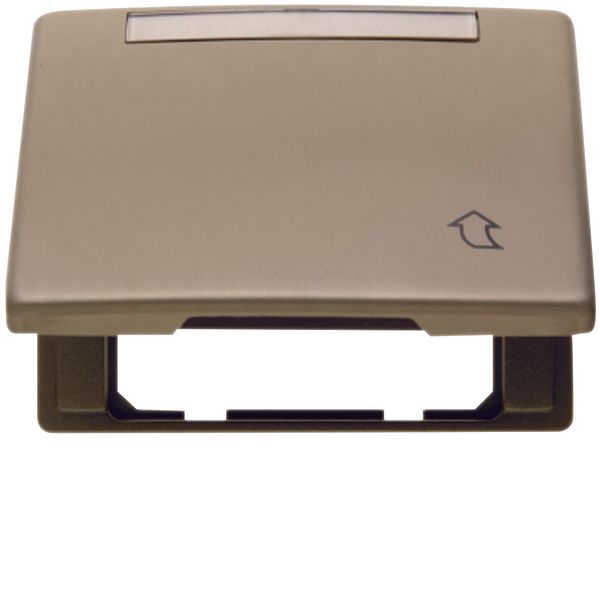 Interm. ring hinged cover, flat, lab. field, arsys, light bronze matt, image 2