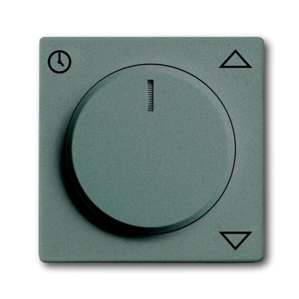 Busch-Timer®, Control elements solo®, Cover plate for Comfort Blind insert, grey metallic image 3