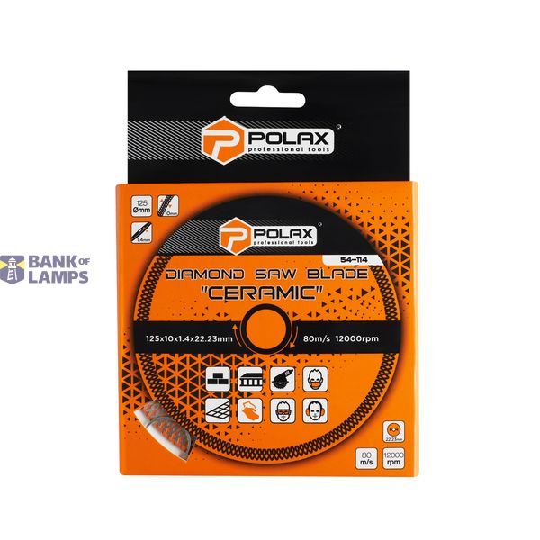 Diamond saw blade "Ceramic" 125x10x1.4x22.23mm image 3