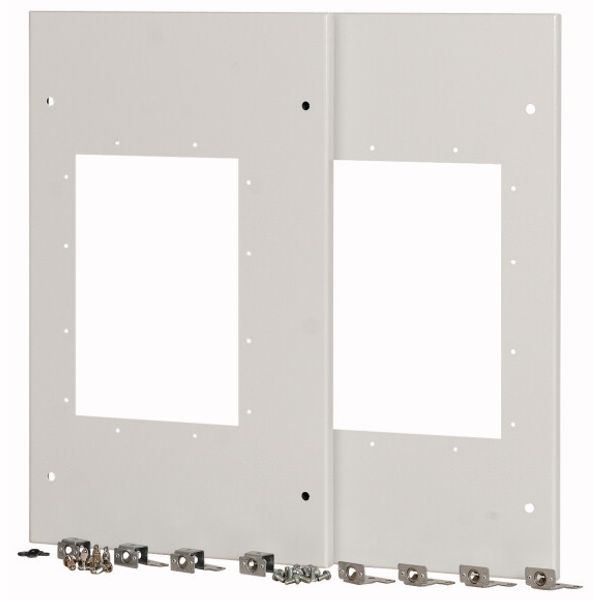 XMIX16W0802C Front cover, 2x IZMX16, withdrawable unit, W=800mm image 1