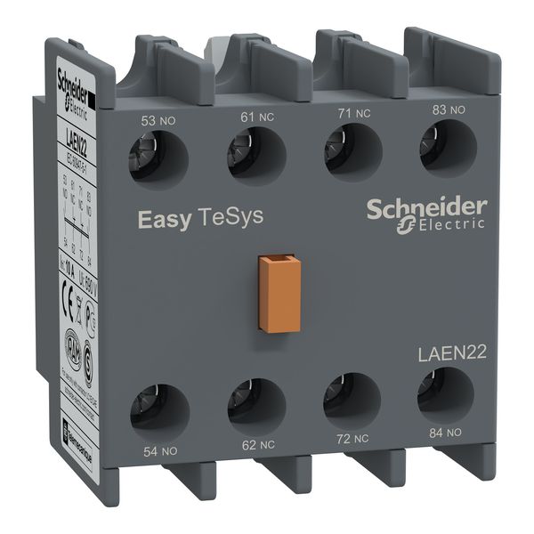 EasyPact TVS - auxiliary contact block - 2 NO + 2 NC - screw-clamps terminals image 1