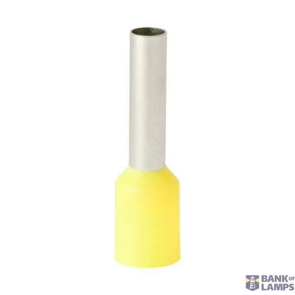 Single insulated sleeve terminal HI 4.0/12-zo yellow, Al/Cu image 1
