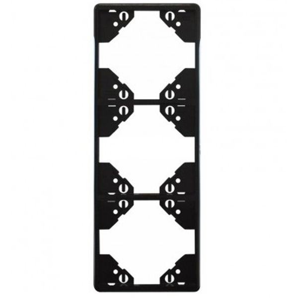 TRIPLE VERTICAL FRAME MATTE BLACK image 1