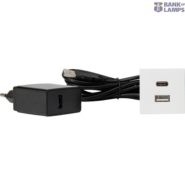 VersaPICK, square, matt white, USB-C, image 1