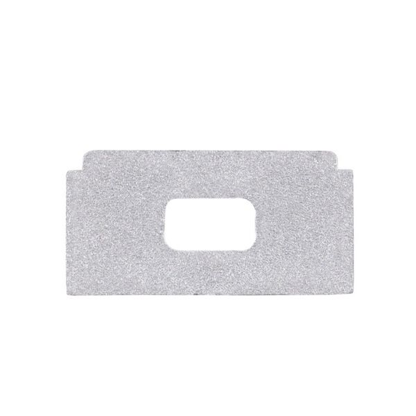 End cap for PG2 with hole, silver color, 1pc image 1