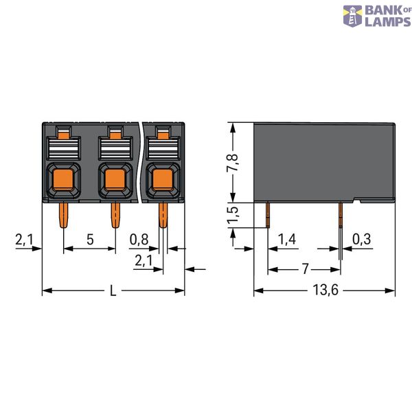 THR PCB terminal block push-button 1.5 mm² black image 4