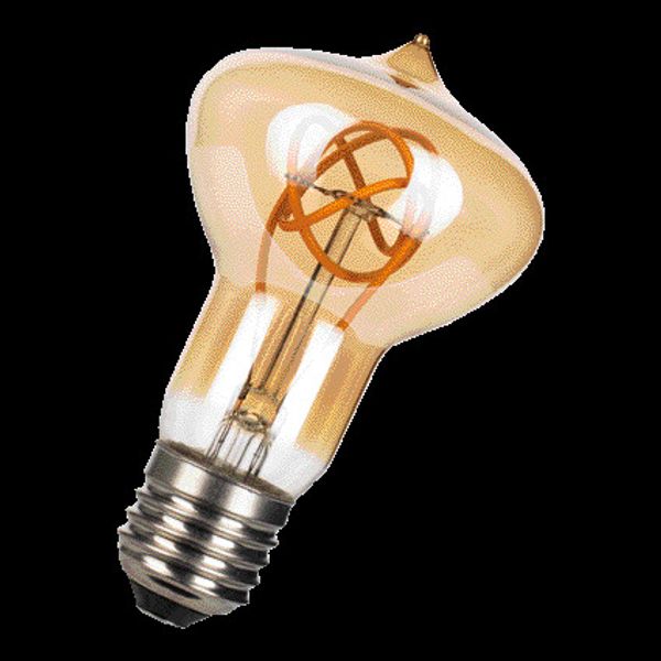 Spiraled Nostalgic R63 E27 4W 2200K Gold Dimm image 2