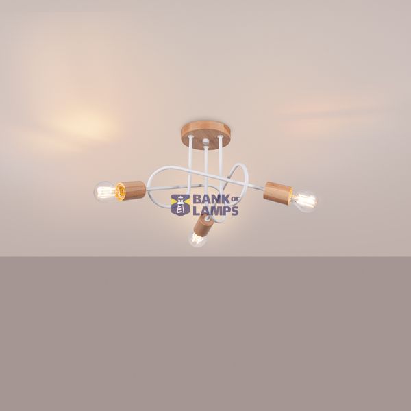 EMBER 3 WHITE CHANDELIER image 3