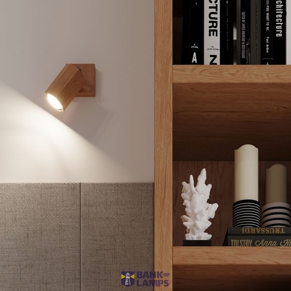 WALL LAMP ZEKE OAK GU10 1X40W IP20 image 7