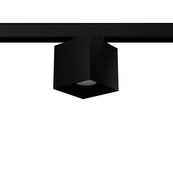 3-PHASE HATI BLACK GU10 RAIL LAMP 4000K 7W 530LM image 1