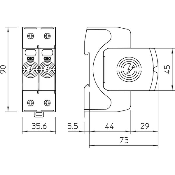 V50-1+NPE-320 CombiController V50 1-pole with NPE 320V image 2