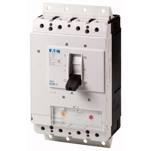 NZMN3-4-A400/250-SVE Circuit-breaker, 4p, 320A, 200A in 4th pole, plug-in module image 1