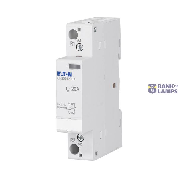 Installation contactor, 20A, 230V AC, 1NC image 1