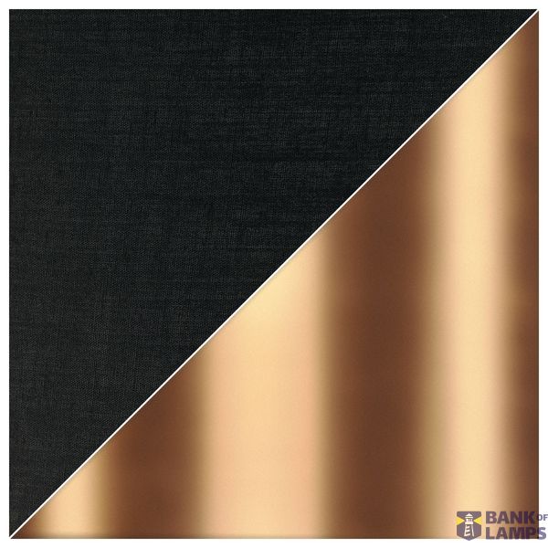 FENDA, lamp shade, conical, black / copper, Ø/H 45.5/28 cm image 3