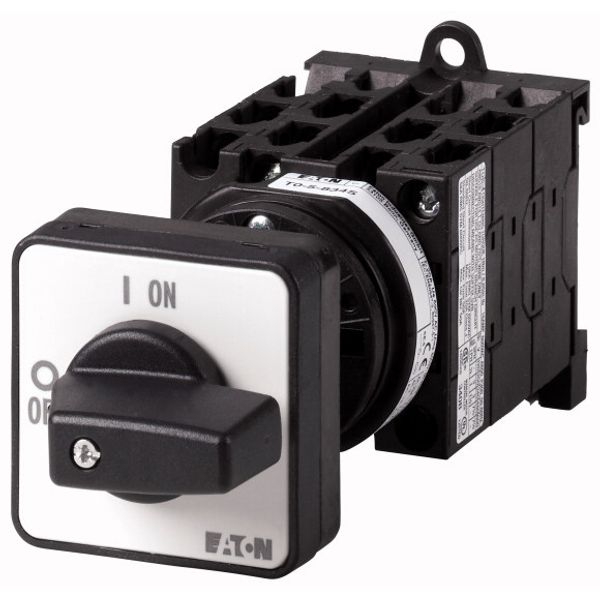 T0-5-8361/Z Changeoverswitches, T0, 20 A, rear mounting, 5 contact unit(s), Contacts: 10, 60 °, maintained, With 0 (Off) position, 1-0-2, Design number 8361 image 1