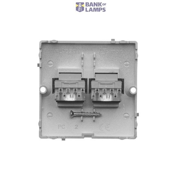 Touch panel 3 modules, Modul 1: 1 touch field, Module 2: 2 vertical touch fields, Module 3: 2 horizontal touch fields, Fixing: horizontal, Silver mist image 1