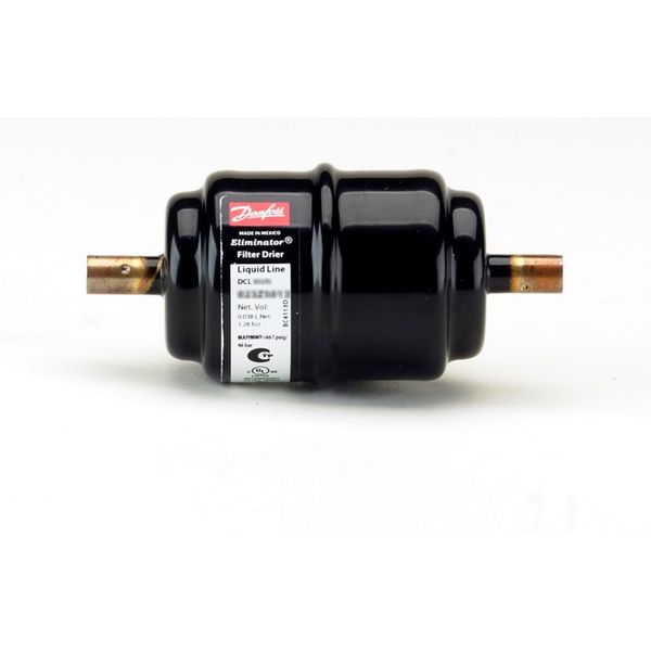 Hermetic filter drier, DCL, 08 cu.in., Copper image 1