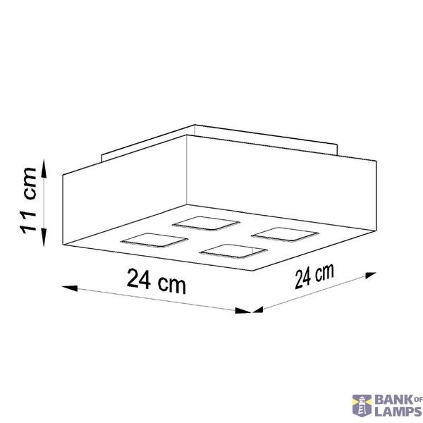 SPOT MONO 4 WHITE GU10 4X40W IP20 image 6