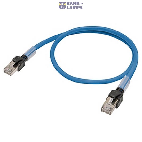 Ethernet patch cable, F/UTP, Cat.6A, LSZH (Blue), 1 m image 2