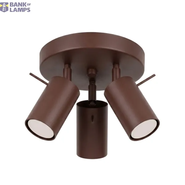 Ceiling lamp RING 3P brown image 1