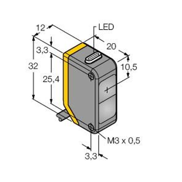 Photoelectric Sensor Opposed Mode Sensor (Receiver)   Q20PRL image 1