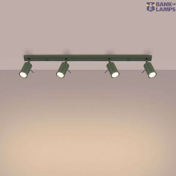 RING CEILING LAMP 4L OLIVE GREEN 4XGU10 image 3