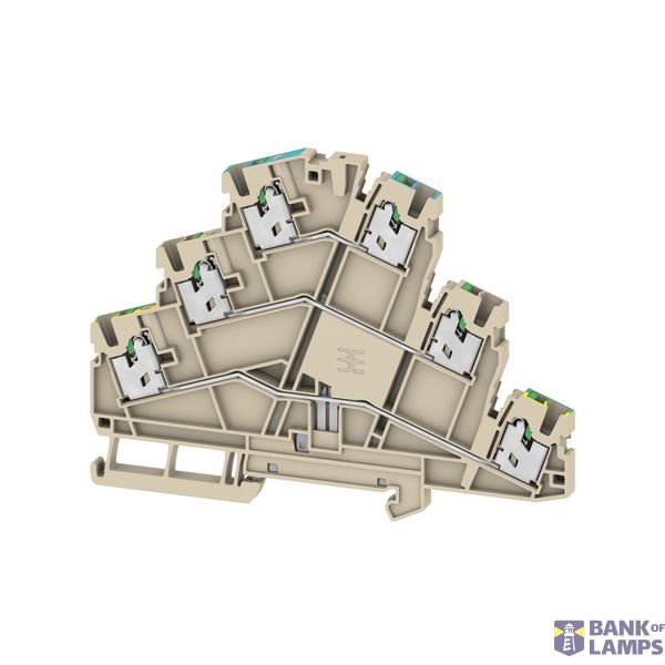 Multi-tier modular terminal, SNAP IN, dark beige, 2.5 mm², 800 V, Numb image 1