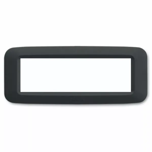 YES MOULDED FR.PLATE 6M. NOIR GREY image 1