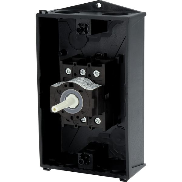 P1-25/I2/SVB Main switch, P1, 25 A, surface mounting, 3 pole, Emergency switching off function, With red rotary handle and yellow locking ring, Lockable in the 0 ( image 32