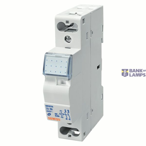 CONTACTOR CTR - 20A 2NO 230V - 1 MODULE image 3