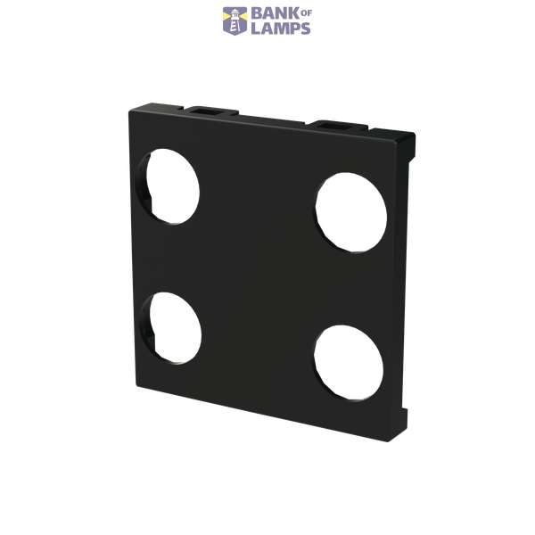 Cover plate - KNX 2/4-gang sensors - 2M - Matt Black image 2