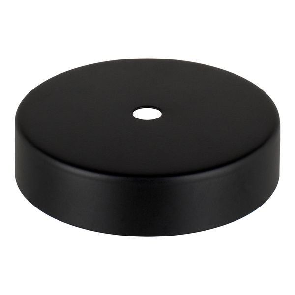 Ceiling Cup Metal Black + Black Cord Grip image 2