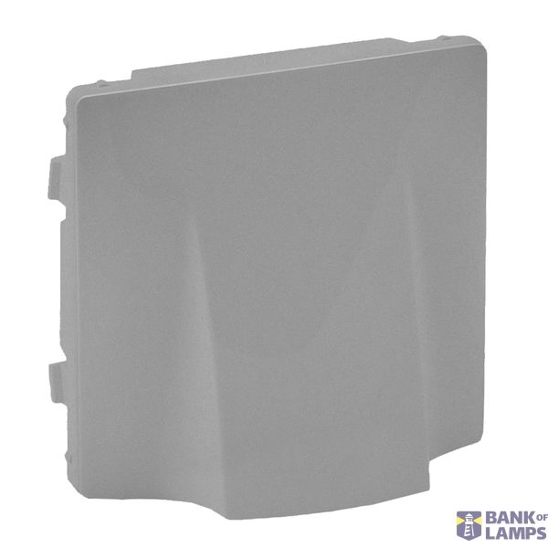 Cover plate Valena Life - cable outlet - aluminium image 2