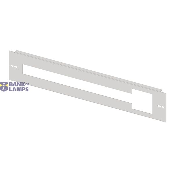 Slotted front plate 3G3 sheet steel, cutout for CEE and 28MW image 1